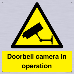 Doorbell camera in operation
